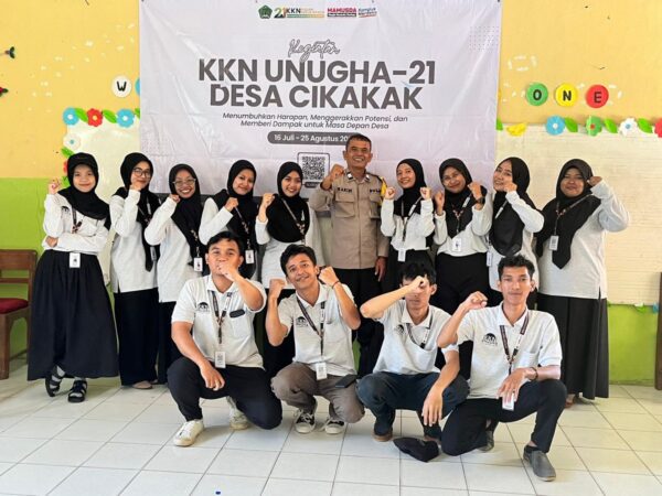 Cegah Bullying Sejak Dini, KKN 21 UNUGHA dan Kapolsek Sosialisasi di SDN 2 Cikakak